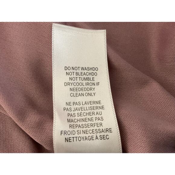 DB Studio Womens 16 Pink Mauve Draped Gown Formal Evening Dress Off the Shoulder - Picture 9 of 11